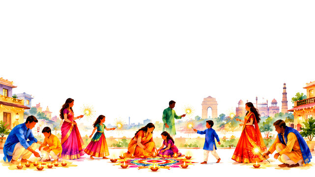 Happy Diwali and celebration background.