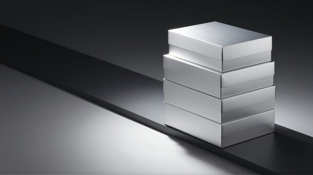 A stack of silver packages representing promotional shopping events
