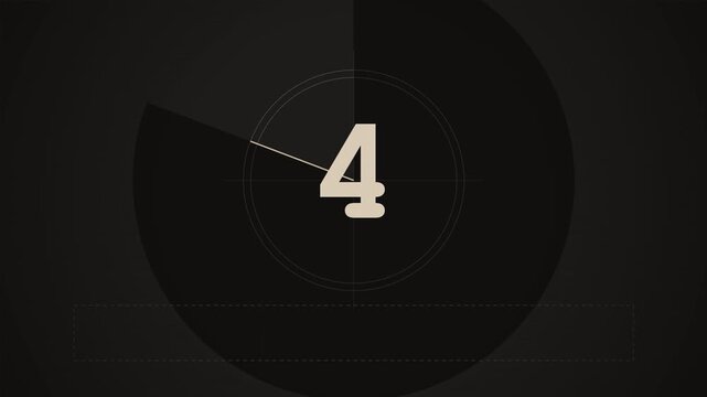 Vintage universal film leader countdown retro background