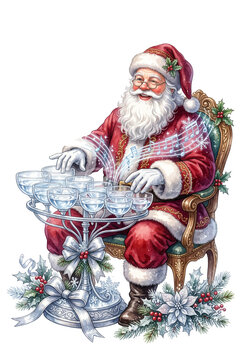  Santa Claus Crystal Glass Harmonica Musician.svg