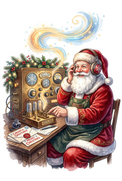 Santa Claus North Pole Radio Operator.svg