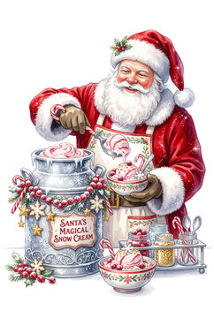 Santa Claus Peppermint Snow Ice Cream Maker.svg