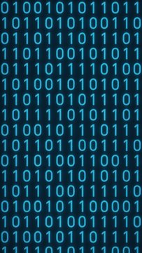 Binary code digital data background