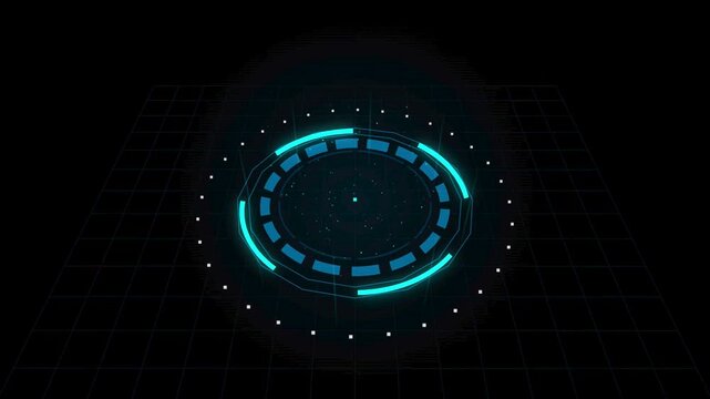 Video asset stock footage play button icon dark background digital media presentation