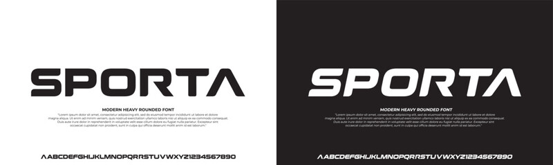 Sporta modern alphabet fonts. Typography bold typeface design for sport, technology, fashion, digital, future creative logo font. vector illustration © eleven