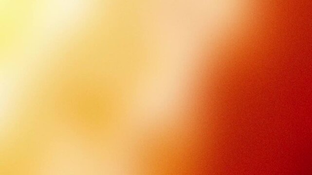 Abstract warm orange and yellow grainy gradient background with noise texture for poster design