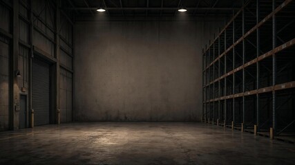 Fototapeta premium Storage & Suspense After Hours at the Depot Background