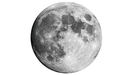 Full moon with visible craters and lunar surface texture © Cressida