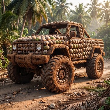 Monster Truck Made With Mix Fruit 