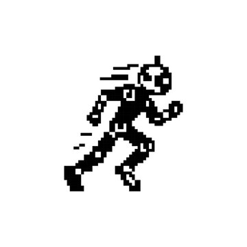 Robot running fast speed cyborg