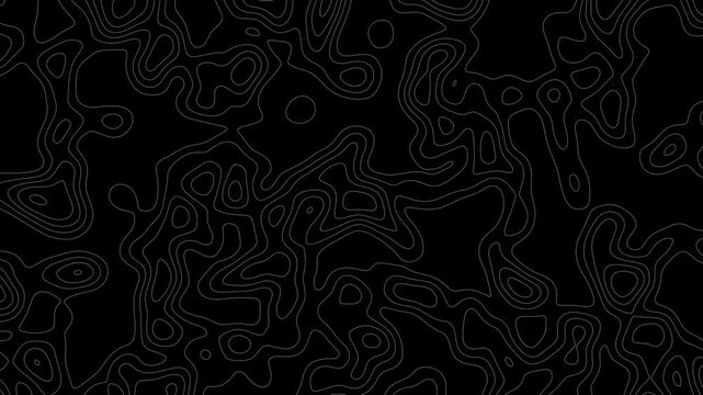Animated topographic map background with contour lines