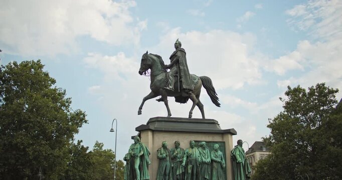 Cologne Germany Equestrian Monument King Frederick William III Prussia historic landmark for tourism travel and European city sightseeing