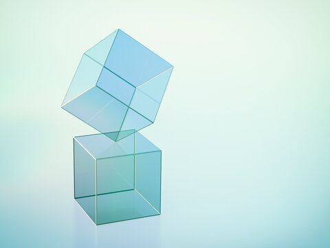 3D-Rendering, Cuboid balancing on cuboid