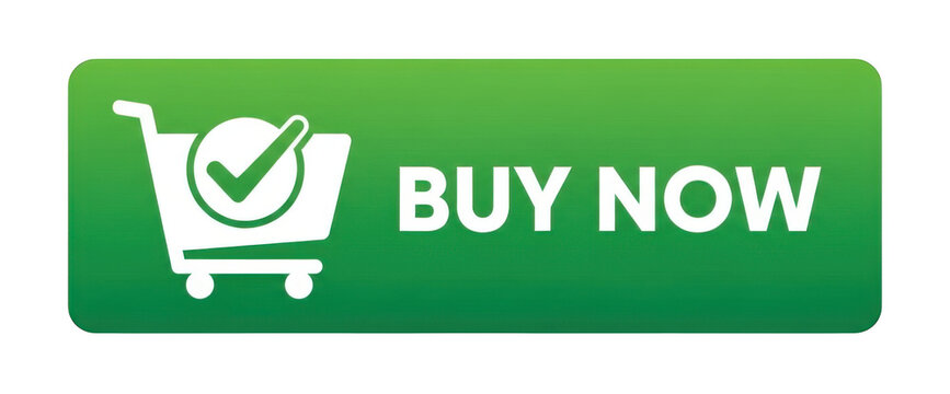 Green Buy Now Button with Shopping Cart Icon for E-commerce Website Interface