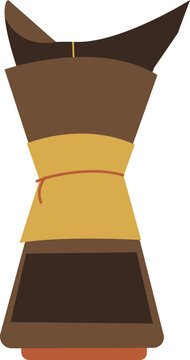 Pour Over Coffee Maker Illustration