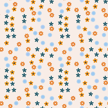 Scattered small flowers pattern