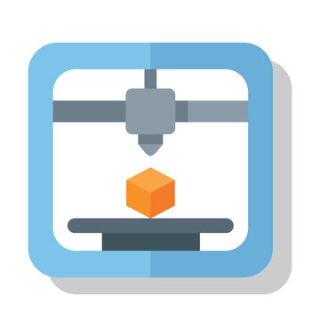 Three dimensional printer manufacturing plastic object in modern production workflow