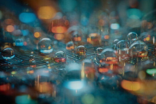 Intentionally Blurred Microfluidics and Lab-on-a-Chip Technology with Liquid Droplets