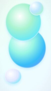 Soft Colliding Glass Orbs Motion Loop