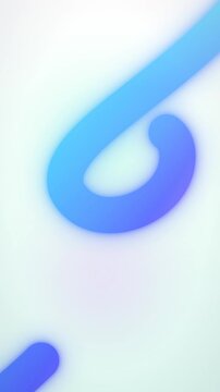 Fluid 3D Glass Ribbon Motion Loop