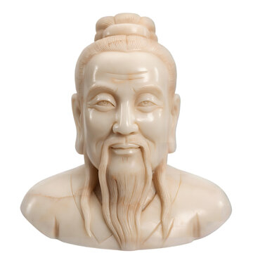 Traditional Chinese philosopher sculpture symbolizing wisdom knowledge moral education cultural history spiritual reflection and timeless philosophical teachings from ancient China
