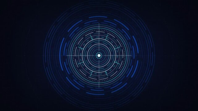 HUD radar UI display seamless loop motion background