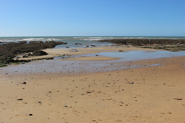 La plage de Sauveterre à marée basse (Les Sables-d'Olonne, Vendée) © Christophe Rubin