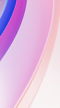 Abstract colorful curved wave illustration with pastel gradients