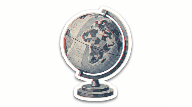 globe on a white background