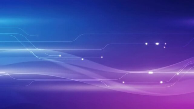 Abstract Blue and Purple Gradient Background with Glowing Lines and Waves image photo