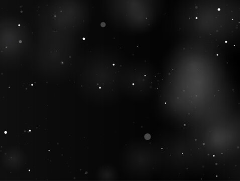 Tiny luminous particles float softly against a dark background. The scattered dots vary in size and intensity, creating a delicate depth effect. Ideal for cosmic or abstract visual themes.