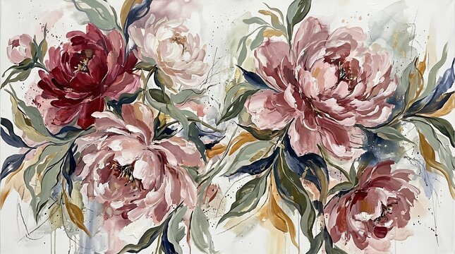 Abstract Floral Painting