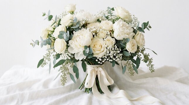 White wedding bouquet