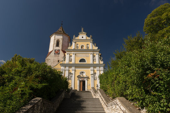 Parish Church of Falkenstein in Lower Austria - Historic Baroque Architecture Wall Decor