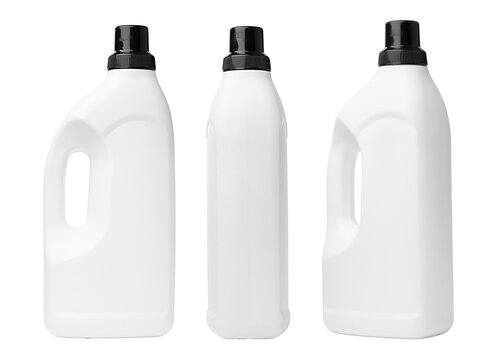 Containers of liquid detergent displayed on a white background