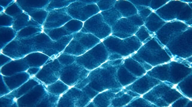 Water caustics underwater light patterns background loop 4K