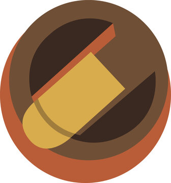 Coffee Bean Icon Illustration