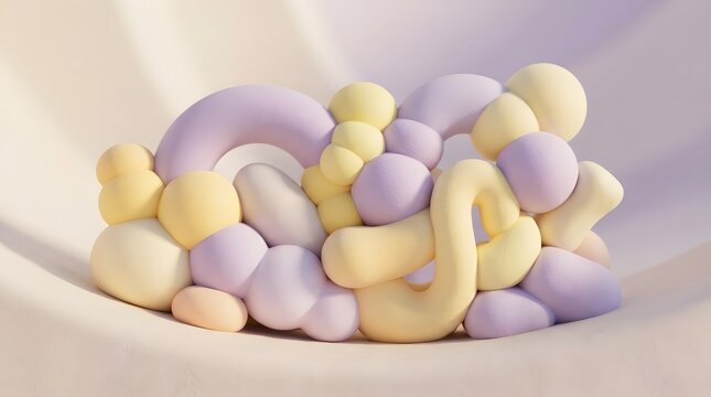 Soft 3D Abstract Shapes