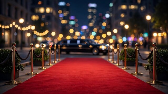 Red carpet for introducing a character 