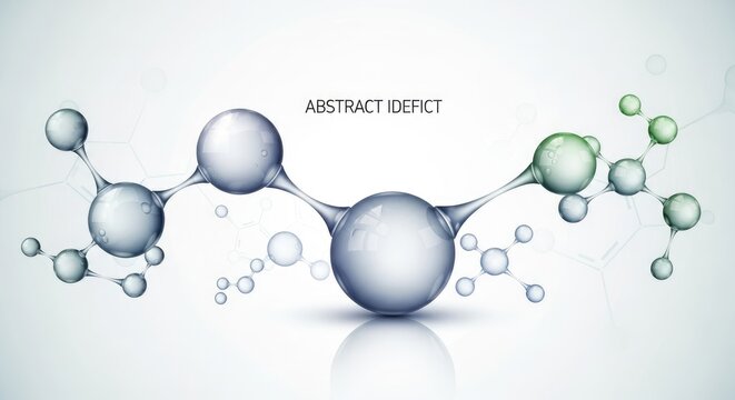 Abstract Molecular Structure Illustration.