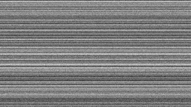 Television static screen texture with horizontal lines and noise, representing a loss of signal or disruption