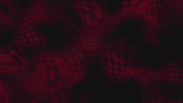 Abstract Red and Black Wavy Moire Pattern Background