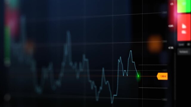 Bearish crypto chart with ethereum and bitcoin quotes falling. Online exchange and market drop