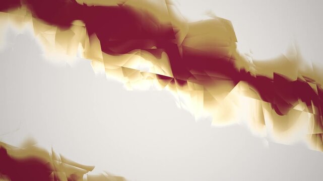 Abstract Gold and Maroon Wave Pattern with Copy Space