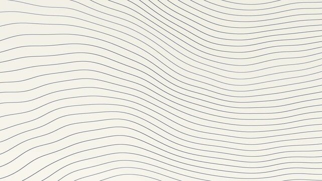 Minimalist Wavy Lines Pattern on Light Background