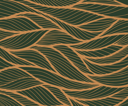 Abstract line art style background. Modern simple Japanese design. Outline hand drawn illustration.
