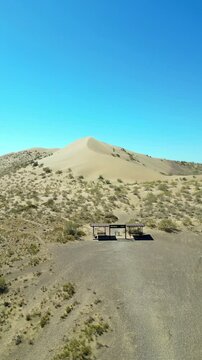 Singing Sand Dune Landscape in Altyn-Emel National Park