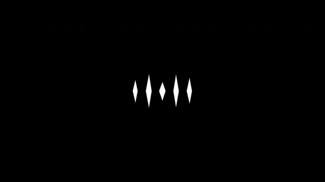 Loading Animation Cube Sparwl Oval Shape Longwise Clean White Loop Transparent Background. Perfect For UI or Overlay Video Element.