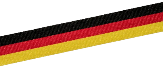 Fotobehang Bosdieren isolated german flag ribbon diagonal banner, national colors stripe  © agrus