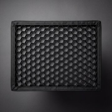 Black honeycomb softbox grid modifier for professional studio photography lighting